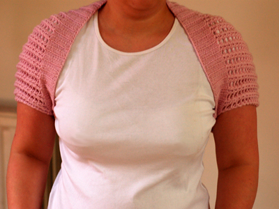 Ribbed Lace Bolero