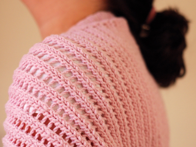 Ribbed Lace Bolero