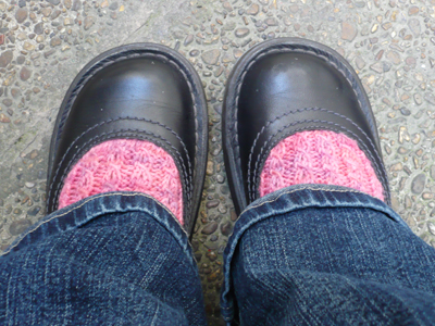 Sockpal socks going for a walk